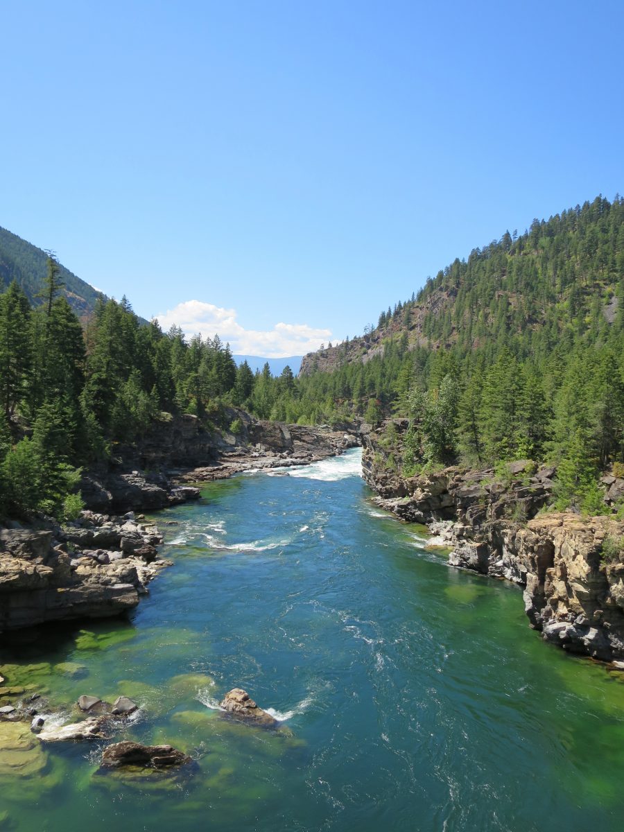 View from the swinging bridge